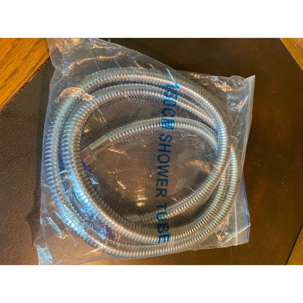 NEW Shower Hose Unisex 50" 150cm Silver New Steel Flexible Chrome NEW